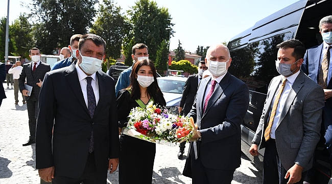 Ulaştırma ve Altyapı Bakanı Karaismailoğlu’ndan Başkan Gürkan’a ziyaret