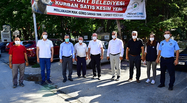 YEŞİLYURT’TA Kİ KURBAN SATIŞ VE KESİM YERLERİNDE HAZIRLIKLAR TAMAMLANDI